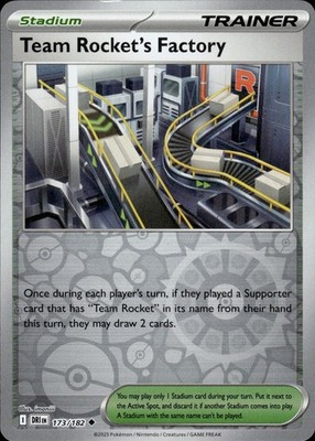 Team Rocket's Factory 173/182 Destined Rivals Ungraded