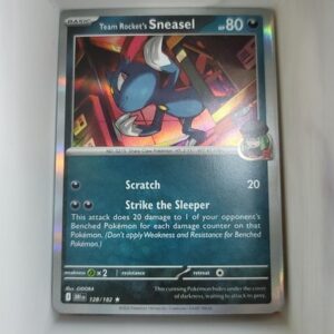 Team Rocket's Sneasel 128/182 Destined Rivals Ungraded