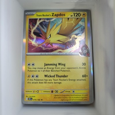 Team Rocket's Zapdos 070/182 Destined Rivals Ungraded