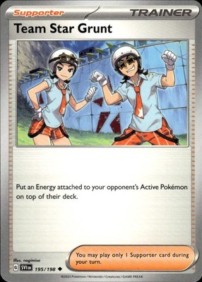 Team Star Grunt 195/198 Scarlet & Violet Ungraded