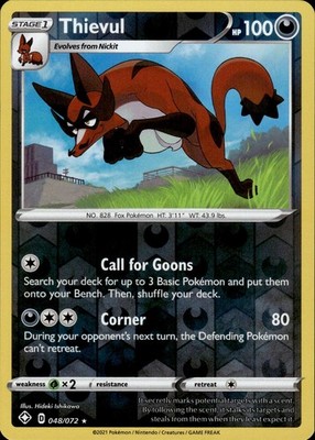 Thievul 048/072 Shining Fates Ungraded