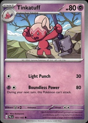 Tinkatuff 103/193 Paldea Evolved Ungraded