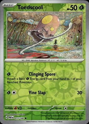 Toedscool 015/182 Paradox Rift Ungraded