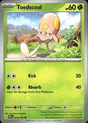 Toedscool 016/182 Paradox Rift Ungraded