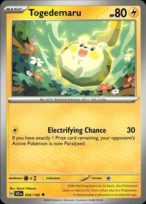 Togedemaru 54/142 Stellar Crown Ungraded