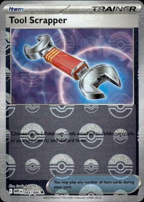 Tool Scrapper (Poke Ball Pattern) 085/086 White Flare Ungraded