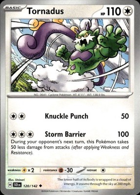 Tornadus 120/142 Stellar Crown Ungraded