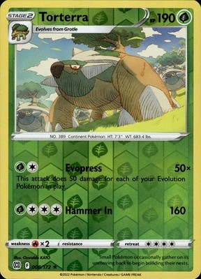 Torterra 008/172 Brilliant Stars Ungraded