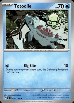 Totodile 039/162 Temporal Forces Ungraded