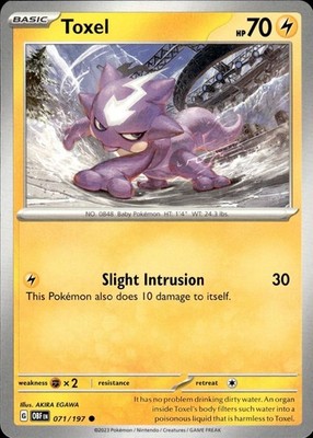 Toxel 071/197 Obsidian Flames Ungraded