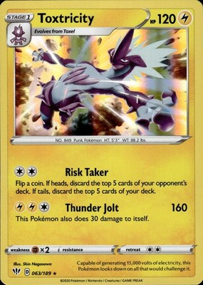 Toxtricity 063/189 Darkness Ablaze Ungraded