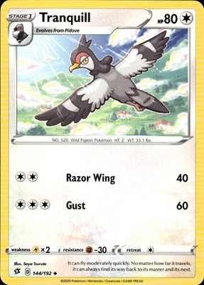 Tranquill 144/192 Rebel Clash Ungraded