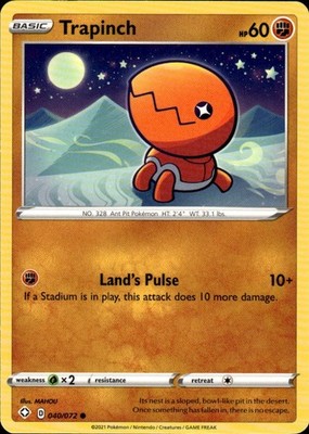 Trapinch 040/072 Shining Fates Ungraded