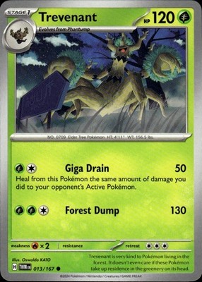 Trevenant 013/167 Twilight Masquerade Ungraded