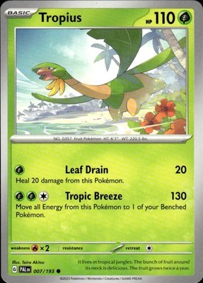 Tropius 007/193 Paldea Evolved Ungraded