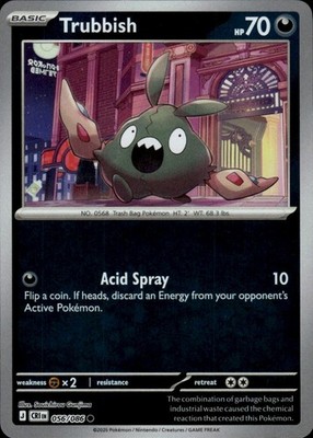 Trubbish 056/086 Chaos Rising Ungraded