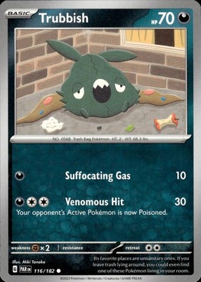 Trubbish 116/182 Paradox Rift Ungraded