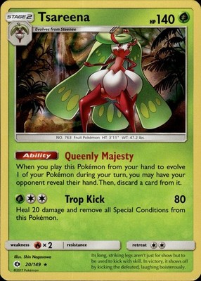 Tsareena 20/149 SM Base Set Ungraded