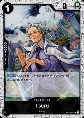 Tsuru (Reprint) OP02-106 Premium Booster -The Best- Ungraded