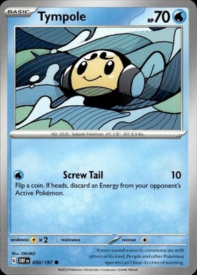 Tympole 050/197 Obsidian Flames Ungraded
