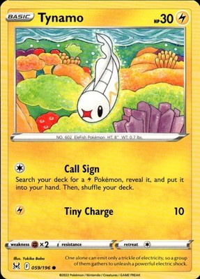 Tynamo 059/196 Lost Origin Ungraded