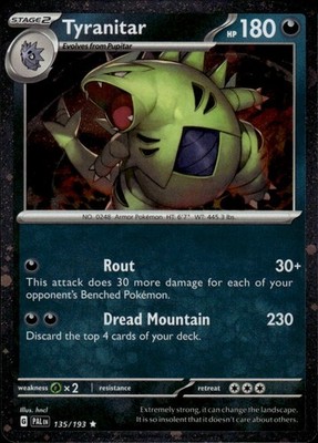 Tyranitar (Cosmo Foil) 135/193 Miscellaneous Cards & Products Ungraded