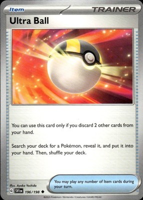 Ultra Ball 196/198 Scarlet & Violet Ungraded