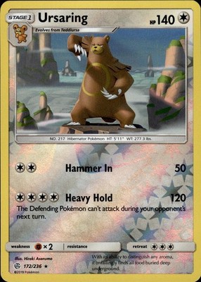 Ursaring 172/236 Cosmic Eclipse Ungraded