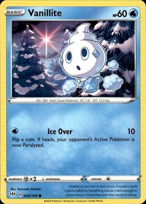 Vanillite 045/189 Darkness Ablaze Ungraded