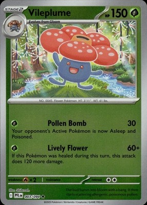 Vileplume 003/094 Phantasmal Flames Ungraded