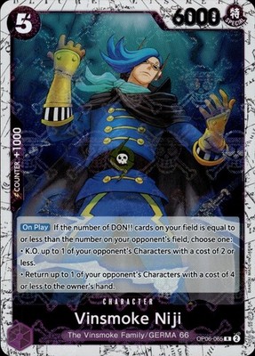 Vinsmoke Niji (Jolly Roger Foil) OP06-065 Premium Booster -The Best- Ungraded