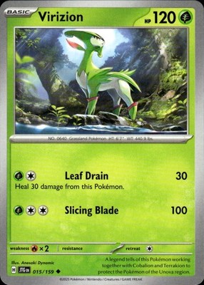 Virizion 015/159 Journey Together Ungraded