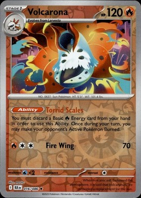 Volcarona 016/086 Black Bolt Ungraded