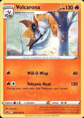 Volcarona 025/159 Crown Zenith Ungraded