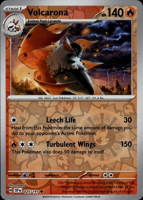Volcarona 025/191 Surging Sparks Ungraded