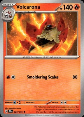 Volcarona 029/159 Journey Together Ungraded