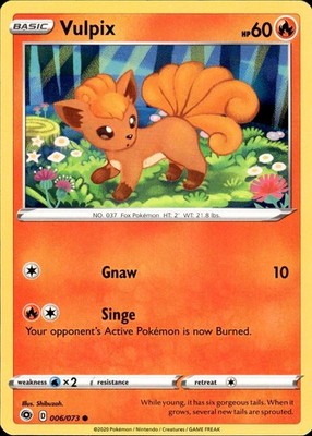 Vulpix 006/073 Champion's Path Ungraded