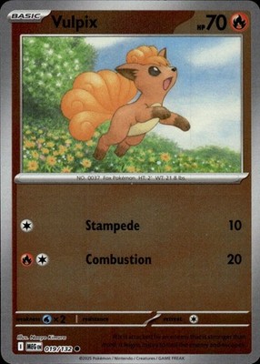 Vulpix 019/132 Mega Evolution Ungraded
