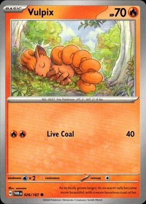 Vulpix 026/167 Twilight Masquerade Ungraded