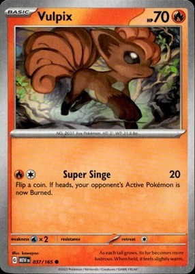 Vulpix 037/165 151 Ungraded