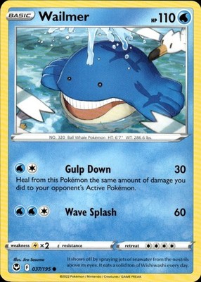 Wailmer 037/195 Silver Tempest Ungraded