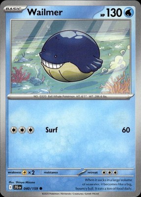 Wailmer 040/159 Journey Together Ungraded