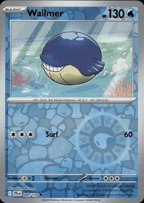 Wailmer 040/159 Journey Together Ungraded