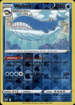 Wailord 038/195 Silver Tempest Ungraded