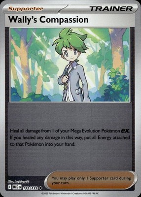 Wally's Compassion 132/132 Mega Evolution Ungraded