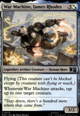War Machine, James Rhodes 572 Commander: Marvel Super Heroes Ungraded