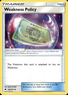 Weakness Policy 126/147 Burning Shadows Ungraded