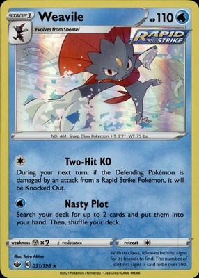 Weavile 031/198 Chilling Reign Ungraded