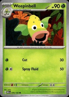 Weepinbell 070/165 151 Ungraded