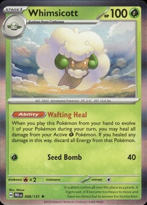 Whimsicott 008/131 Prismatic Evolutions Ungraded